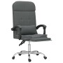 Silla de oficina reclinable con masaje de tela gris oscuro en Sillas de oficina | Comprar online en Foru.es