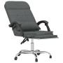 Silla de oficina reclinable con masaje de tela gris oscuro en Sillas de oficina | Comprar online en Foru.es