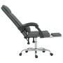 Silla de oficina reclinable con masaje de tela gris oscuro en Sillas de oficina | Comprar online en Foru.es