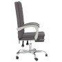 Silla de oficina reclinable cuero sintético gris en Sillas de oficina | Comprar online en Foru.es