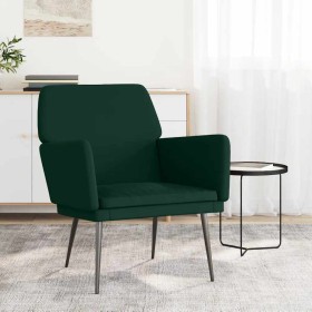 Sillón de terciopelo verde oscuro 62x79x79 cm en Sillones | Comprar online en Foru.es