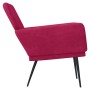Sillón de terciopelo rojo tinto 62x79x79 cm en Sillones | Comprar online en Foru.es