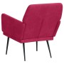 Sillón de terciopelo rojo tinto 62x79x79 cm en Sillones | Comprar online en Foru.es
