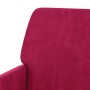Sillón de terciopelo rojo tinto 62x79x79 cm en Sillones | Comprar online en Foru.es