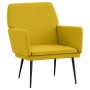 Sillón de terciopelo amarillo 62x79x79 cm en Sillones | Comprar online en Foru.es