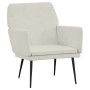 Sillón de terciopelo crema 62x79x79 cm en Sillones | Comprar online en Foru.es