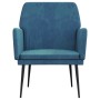 Sillón de terciopelo azul 62x79x79 cm en Sillones | Comprar online en Foru.es
