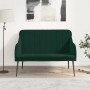 Banco de terciopelo verde oscuro 110x76x80 cm en Bancos | Comprar online en Foru.es