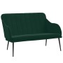 Banco de terciopelo verde oscuro 110x76x80 cm en Bancos | Comprar online en Foru.es