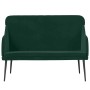 Banco de terciopelo verde oscuro 110x76x80 cm en Bancos | Comprar online en Foru.es