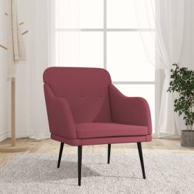 Sillón de tela rojo tinto 63x76x80 cm en Sillones | Comprar online en Foru.es