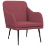 Sillón de tela rojo tinto 63x76x80 cm en Sillones | Comprar online en Foru.es
