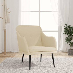 Sillón de tela color crema 63x76x80 cm en Sillones | Comprar online en Foru.es