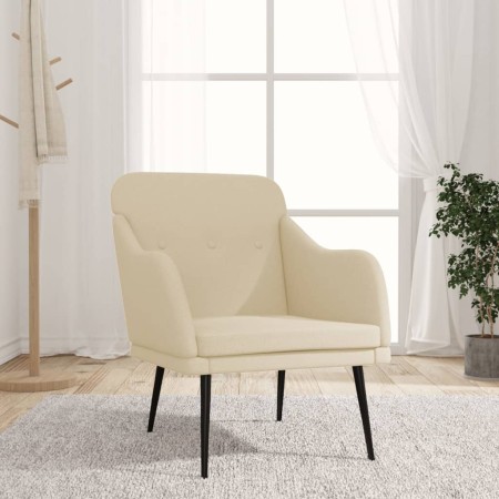 Sillón de tela color crema 63x76x80 cm en Sillones | Comprar online en Foru.es