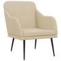 Sillón de tela color crema 63x76x80 cm en Sillones | Comprar online en Foru.es