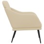 Sillón de tela color crema 63x76x80 cm en Sillones | Comprar online en Foru.es
