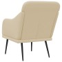 Sillón de tela color crema 63x76x80 cm en Sillones | Comprar online en Foru.es