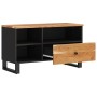Mueble de TV madera acacia y madera de ingeniería 80x33x46 cm en Muebles TV | Comprar online en Foru.es