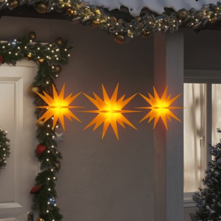 Lámparas de Navidad LED plegables 3 unidades amarillo en Decoración Festiva y Estacional | Comprar online en Foru.es