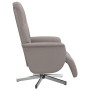 Sillón reclinable con reposapiés tela gris taupe en Sillones | Comprar online en Foru.es