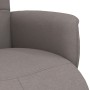 Sillón reclinable con reposapiés tela gris taupe en Sillones | Comprar online en Foru.es