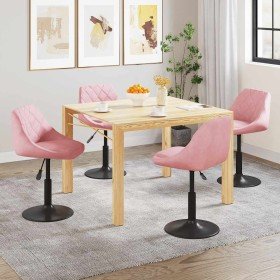 Sillas de comedor giratorias 4 unidades de terciopelo rosa en Sillas de comedor | Comprar online en Foru.es
