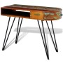Escritorio de madera maciza reciclada con patas de hierro de vidaXL, Escritorios - Ref: Foro24-241641, Precio: 179,01 €, Desc...