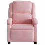 Sillón de masaje reclinable de terciopelo rosa en Sillones | Comprar online en Foru.es