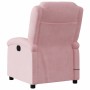 Sillón de masaje reclinable de terciopelo rosa en Sillones | Comprar online en Foru.es