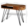 Escritorio de madera maciza reciclada con patas de hierro de vidaXL, Escritorios - Ref: Foro24-241641, Precio: 179,01 €, Desc...