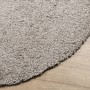 Alfombra peluda de pelo largo moderna PAMPLONA beige Ø 80 cm en Alfombras | Comprar online en Foru.es
