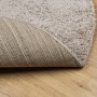 Alfombra peluda de pelo largo moderna PAMPLONA beige Ø 80 cm en Alfombras | Comprar online en Foru.es