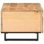 Mesa de centro de madera maciza de mango rugosa 100x55x40 cm en Mesas de centro | Comprar online en Foru.es