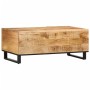 Mesa de centro de madera maciza de mango rugosa 100x55x40 cm en Mesas de centro | Comprar online en Foru.es