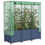 Arriate con cubierta invernadero aspecto ratán 120x40x138 cm en Macetas y jardineras | Comprar online en Foru.es
