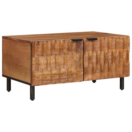 Mesa de Café Marrón 80 x 50 x 40 cm Madera de mango maciza en Mesas de centro | Comprar online en Foru.es