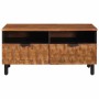 Mesa de Café Marrón 80 x 54 x 40 cm Madera de mango maciza en Mesas de centro | Comprar online en Foru.es