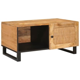 Mesa de Café Natural 80 x 50 x 40 cm Madera de mango maciza en Mesas de centro | Comprar online en Foru.es