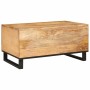 Mesa de Café Natural 80 x 50 x 40 cm Madera de mango maciza en Mesas de centro | Comprar online en Foru.es