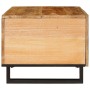 Mesa de Café Natural 80 x 50 x 40 cm Madera de mango maciza en Mesas de centro | Comprar online en Foru.es