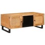 Mesa de Café Natural 100 x 54 x 40 cm Madera de mango maciza en Mesas de centro | Comprar online en Foru.es