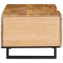 Mesa de Café Natural 100 x 54 x 40 cm Madera de mango maciza en Mesas de centro | Comprar online en Foru.es