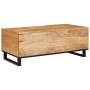 Mesa de Café Natural 100 x 54 x 40 cm Madera de mango maciza en Mesas de centro | Comprar online en Foru.es