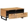 Mesa de Café Natural 80 x 54 x 40 cm Madera de mango maciza en Mesas de centro | Comprar online en Foru.es