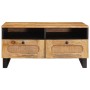 Mesa de Café Natural 80 x 54 x 40 cm Madera de mango maciza en Mesas de centro | Comprar online en Foru.es