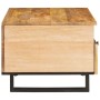 Mesa de Café Natural 80 x 54 x 40 cm Madera de mango maciza en Mesas de centro | Comprar online en Foru.es