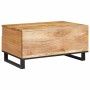 Mesa de Café Natural 80 x 54 x 40 cm Madera de mango maciza en Mesas de centro | Comprar online en Foru.es