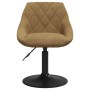Silla de comedor giratoria 6 uds terciopelo marrón en Sillas de comedor | Comprar online en Foru.es
