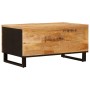 Mesa de Café Marrón 89 x 52 x 11 cm Madera de mango maciza en Mesas de centro | Comprar online en Foru.es