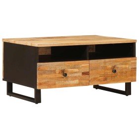Mesa de Café Marrón 89 x 59.5 x 17 cm Madera de mango maciza en Mesas de centro | Comprar online en Foru.es